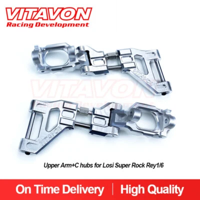 Vitavon Re-Design CNC Alu7075 Upper Arm+C Hubs For Super Rock Rey 1/6 - Image 1 of 4