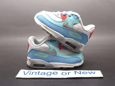 Girls Nike Air Max '90 Lakeside White Teal Toddler 724854-100 sz 4C - Photo 1/4