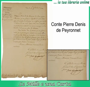 Autogrammbrief Justizminister Graf Pierre Denis de Peyronnet 1822 - Bild 1 von 1