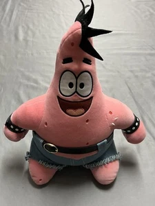 2005 Viacom SpongeBob SquarePants Patrick 18" Plush Stuffed Toy Biker Rocker - Picture 1 of 8
