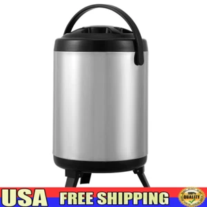 Insulated Beverage Dispenser 8L Stainless Steel Cold and Hot Water Dispenser - Picture 1 of 10