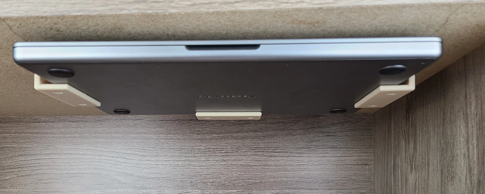 Laptop and/or Power Brick - Under Desk Mount (Holder Shelf Rack Storage Bracket) - Image 1 of 1