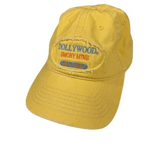 Dollywood Smoky Mountains Womens Yellow Adjustable Souvenir Baseball Cap Hat - Bild 1 von 9