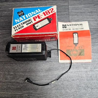 Vintage National PE-182 Electronic Flash Unit with Box Camera Accessory - Image 1 of 4