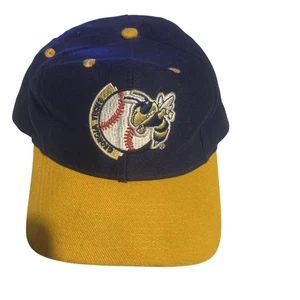 90s Georgia Tech Spelled Out Two Toned Yellow Jacket Vintage Hat - Picture 1 of 9