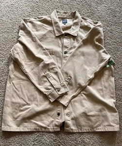 Neu mit Etikett Gap Hemd Herren 3XL khaki Denim Utility Überhemd - Bild 1 von 6