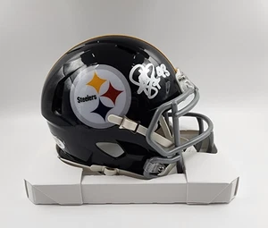 Minicasco firmado por Troy Polamalu Pittsburgh Steelers NFL Riddell certificado de autenticidad - Imagen 1 de 7