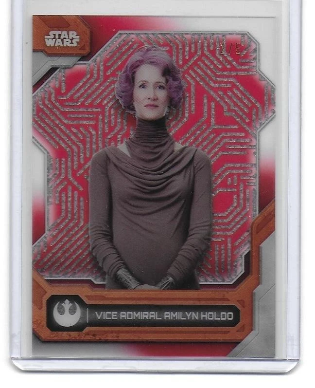 2024 Topps Star Wars High Tek Vice Admiral Holdo #6 Red Diffractor 2/5 - Image 1 of 2
