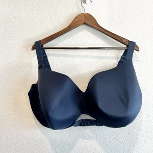 Lane Bryant Cacique 48H Bra Navy Mesh Balconette Lightly Lined Underwire Plus - Picture 1 of 9