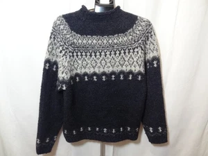 Structure Vintage Urban Wear Sweater 47% wool sweater Grandpa Sweater Warm - Picture 1 of 7