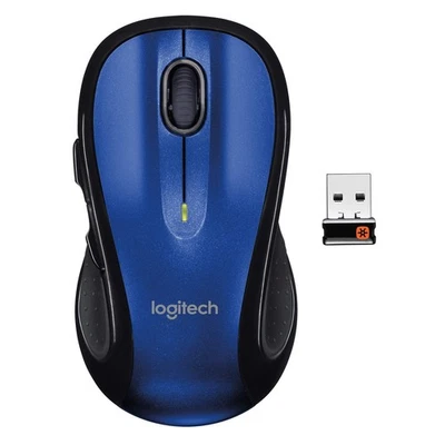 Logitech Wireless Mouse M510 Dark Blue Ergonomic Design with Programmable But... - Image 1 of 4