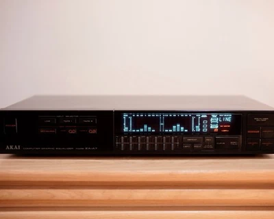 Ecualizador Gráfico Computadora AKAI EA-A7 De Colección Negro Hecho en Japón 100v Funciona Foto 1 de 4