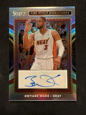 2024-25 Panini Select Dwyane Wade Top Shelf Signatures Silver Prizm Auto - Image 1 of 2