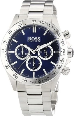 Orologio da uomo Hugo Boss Ikon colore argento e blu 1512963 - Immagine 1 di 4
