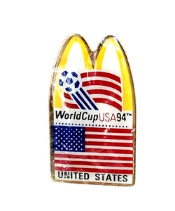 1994 World Cup USA United States McDonald's Lapel Pin American Flag Vintage New - Picture 1 of 2