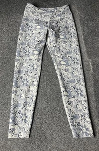 Lorna Jane Sun Moon Wrap Leggings Womens Medium Blue Ankle Biter Tight Ladies - Picture 1 of 13