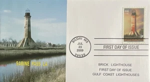 Romp Cachets 4410 Gulf Coast Lighthouse Sabine Pass Louisiana 4 Bar CXL - Imagen 1 de 1