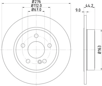 2x Mintex Discs Rear fits Mercedes-Benz B-Class B 180 200 CDI CLA CLA180CDI — 第 1/2 张图片