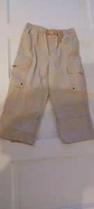 Lands' End Girls Ivory Cargo Pants 10 Husky - Picture 1 of 10