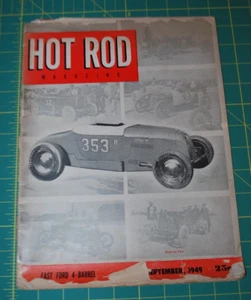 Hot Rod Magazine - September 1949 - Fast FORD 4-BARREL - Vol. 2 No. 9 - Rough - Picture 1 of 5