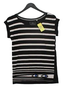 Lulu Guinness Women's T-Shirt S Black 100% Cotton Basic - Picture 1 of 5