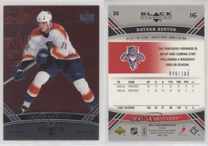 2006-07 Upper Deck Black Diamond Ruby /100 Nathan Horton #36