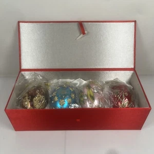 Joan Rivers Classics Faberge Inspired Christmas EGG Ornaments Set Of 4 - Picture 1 of 2