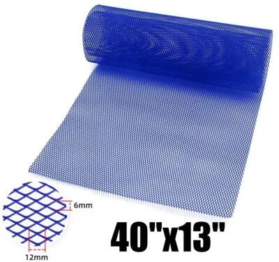 Grelha de carro azul malha corpo grade inserção parachoque grade frontal universal folha de malha - Imagem 1 de 4