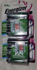 8 Pack Energizer Recharge Rechargeable AA Batteries 2000mAh NIMH (LOT OF 2)