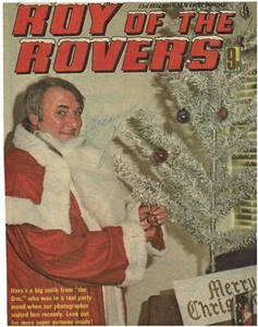 Tommy Docherty signed Roy of the Rovers 1978 comic cover poster picture Derby Co - Picture 1 of 1