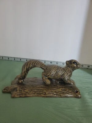 Llamador de puerta de hierro fundido ardilla rústico marrón estilo antiguo Foto 1 de 4