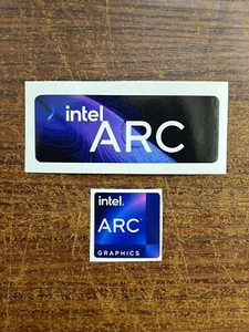 2x Intel ARC Graphics Desktop / Laptop sticker label (NEW) - Picture 1 of 1