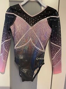 Immaculate Quatro Pink & Black long sleeve leotard size CME. Worn once.