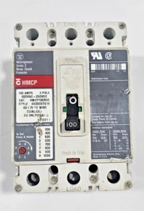 Westinghouse HMCP100R3C Schutzschalter, 100 Amp, 3 Pol, 600VAC-250VDC - Bild 1 von 8