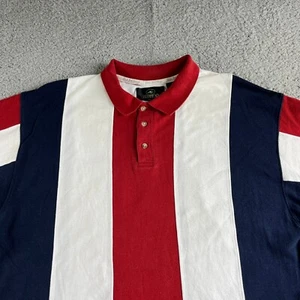 RedHead Poloshirt Herren Large blau rot gestreift Bass Pro Shops Outdoor patriotisch - Bild 1 von 8