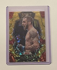 2023 Select UFC Lucas Almeida Gold Disco Prizm Refractor Rookie #8/10