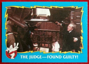 GHOSTBUSTERS II - Card #27 - THE JUDGE - FOUND GUILTY! - TOPPS 1989 - Picture 1 of 2