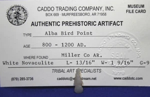 Prehistoric Authentic Artifact "Alba Bird Point" - Bild 1 von 4
