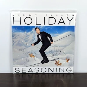 Jimmy Fallon HOLIDAY SEASONING Vinyl LP Autographed SIGNED Cover Jacket Sleeve - Picture 1 of 6