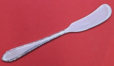 Esparcidor de mantequilla Royal Crest "Flor salvaje" vintage (1942) mango plano 27 g Foto 1 de 4