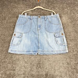Old Navy Jean Skirt Womens Size 39 Blue Mini Pockets 