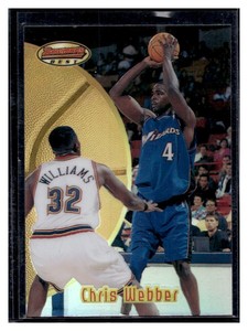 1997 bowman's best refractor Chris Webber a3