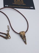 Bronze Bird skull Crow,Raven Bellatrix,LeStrange Potter  Necklace Cosplay anime.