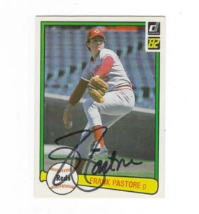 Signed Autographed FRANK PASTORE Cincinnati Reds 1982 Donruss Card #122 w/COA - Picture 1 of 1
