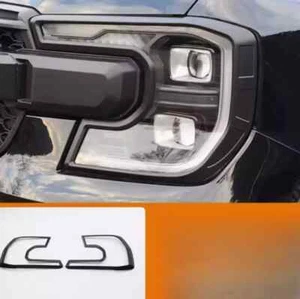 For Ford Ranger 2022-2024 Front headlight frame ABS Plastic 2PCS - Picture 1 of 4
