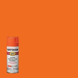 6 Pk 12 Oz Orange Gloss Rust-Oleum Stops Rust Anti-Rust Spray Paint 214084