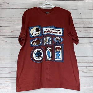 Vintage March Of Dimes 25th Anniversary T Shirt XL  Single Stitch Double Sided - Picture 1 of 8