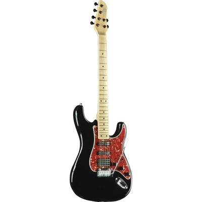 EKO music Aire Lite Chitarra elettrica Stratocaster 6 corde Nero, Rosso - Immagine 1 di 4