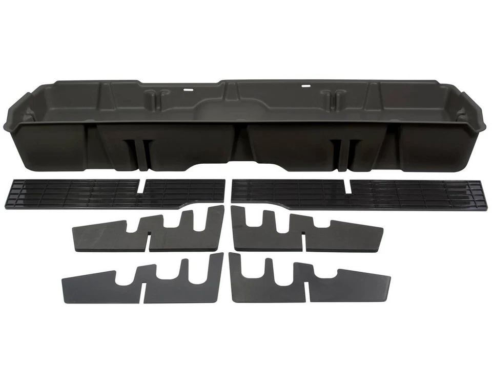 DU-HA Dark Grey Underseat Storage Case Fits 07-13 Silverado/Sierra 1500 Crew - Image 1 of 4