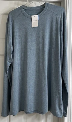 NWT Free Fly Bamboo Shade Long Sleeve Slate Blue Logo Tee T Shirt Men's Sz XL - Image 1 of 4
